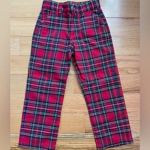 Beaufort Bonnet Boys Red Plaid Christmas Pants